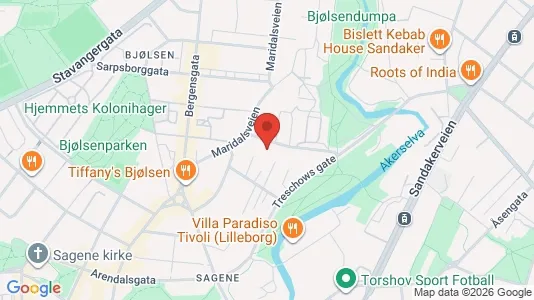 Apartments for rent i Oslo Sagene - kort over placeringen