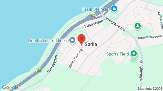 Apartments for rent i Steinkjer - kort over placeringen