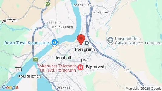 Apartments for rent i Porsgrunn - kort over placeringen