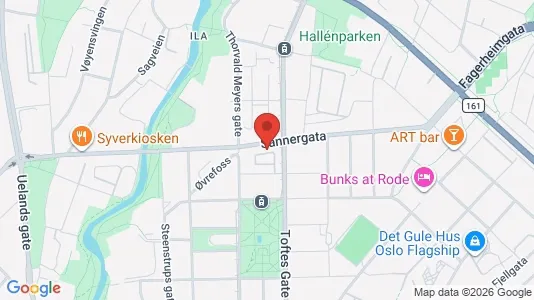 Apartments for rent i Oslo Grünerløkka - kort over placeringen