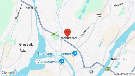 Apartments for rent i Fredrikstad - kort over placeringen