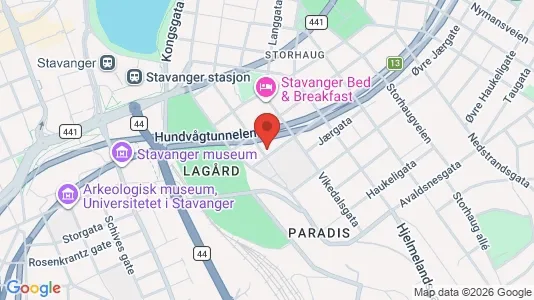 Rooms for rent i Stavanger - kort over placeringen