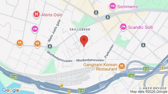 Apartments for rent i Oslo Frogner - kort over placeringen