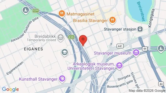 Rooms for rent i Stavanger - kort over placeringen