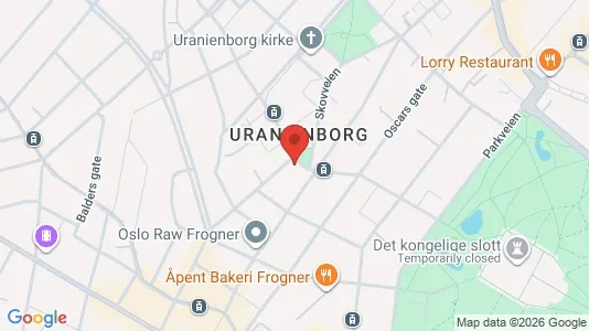 Apartments for rent i Oslo Frogner - kort over placeringen