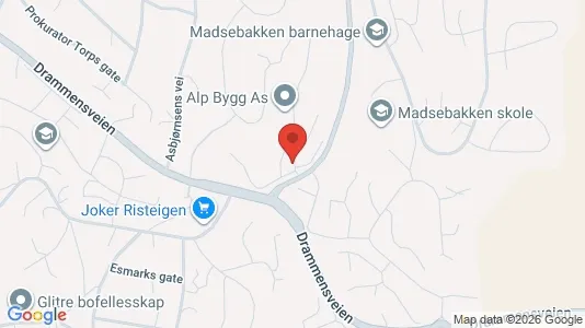 Apartments for rent i Kongsberg - kort over placeringen