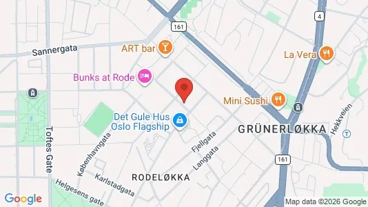 Apartments for rent i Oslo Grünerløkka - kort over placeringen