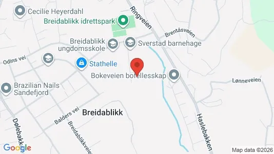 Apartments for rent i Sandefjord - kort over placeringen