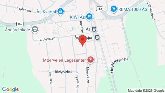 Apartments for rent i Ås - kort over placeringen