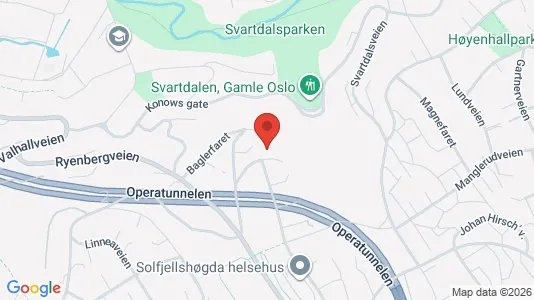 Rooms for rent i Oslo Nordstrand - kort over placeringen
