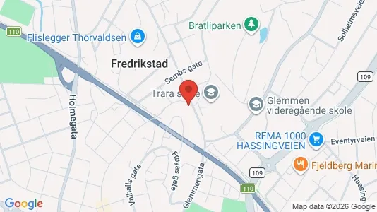 Apartments for rent i Fredrikstad - kort over placeringen