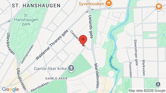Apartments for rent i Oslo St. Hanshaugen - kort over placeringen