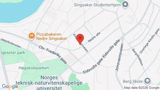Rooms for rent i Trondheim Midtbyen - kort over placeringen