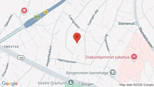 Apartments for rent i Oslo Ullern - kort over placeringen