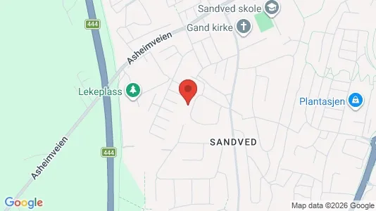 Apartments for rent i Sandnes - kort over placeringen