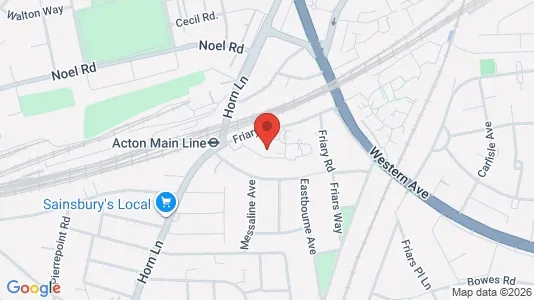 Apartments for rent i London W3 - kort over placeringen