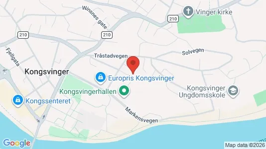 Apartments for rent i Kongsvinger - kort over placeringen