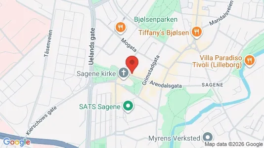 Apartments for rent i Oslo Sagene - kort over placeringen