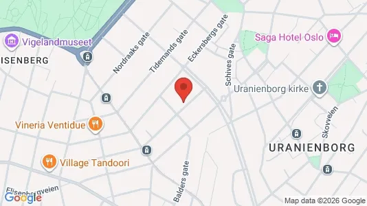 Apartments for rent i Oslo Frogner - kort over placeringen