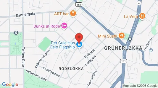Apartments for rent i Oslo Grünerløkka - kort over placeringen