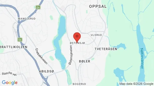 Rooms for rent i Oslo Østensjø - kort over placeringen