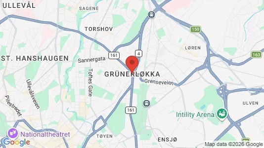 Rooms for rent i Oslo Grünerløkka - kort over placeringen
