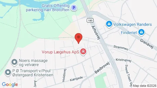 Apartments for rent i Randers SV - kort over placeringen