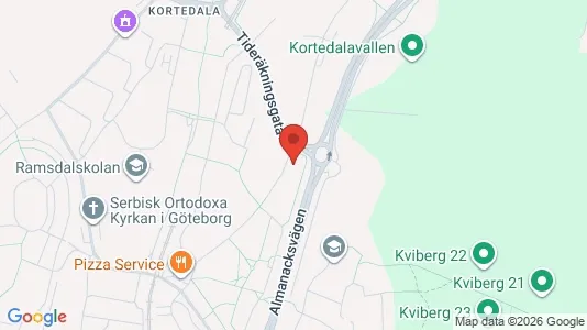 Apartments for rent i Gothenburg East - kort over placeringen