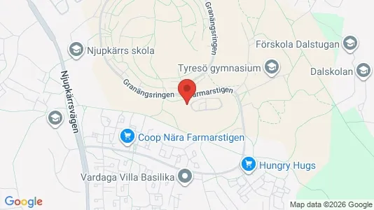 Apartments for rent i Tyresö - kort over placeringen