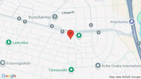 Apartments for rent i Reykjavík Háaleiti - kort over placeringen