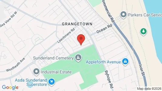 Apartments for rent i Sunderland - Tyne and Wear - kort over placeringen