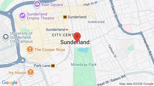 Apartments for rent i Sunderland - Tyne and Wear - kort over placeringen