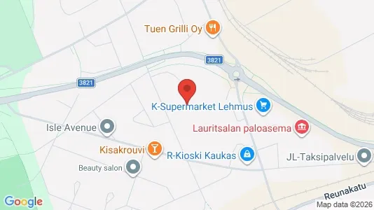 Apartments for rent i Lappeenranta - kort over placeringen