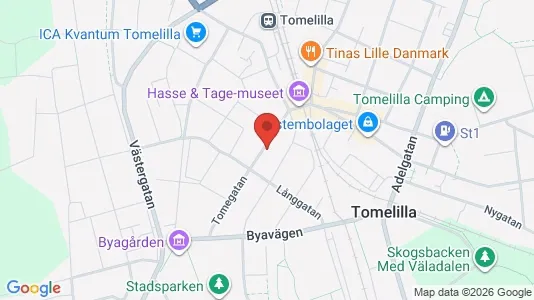 Apartments for rent i Tomelilla - kort over placeringen