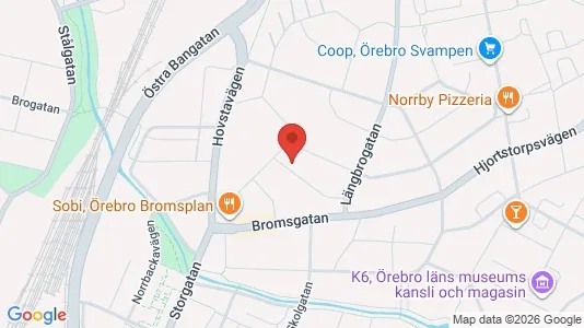 Apartments for rent i Örebro - kort over placeringen