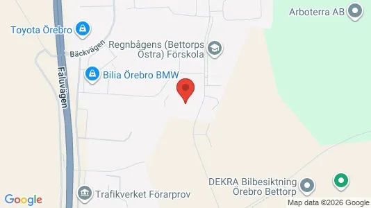 Apartments for rent i Örebro - kort over placeringen