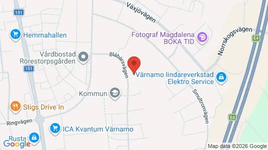 Apartments for rent i Värnamo - kort over placeringen