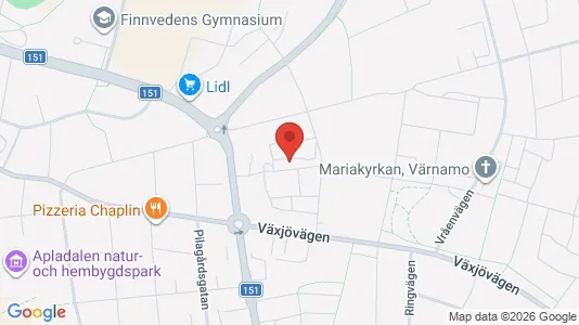 Apartments for rent i Värnamo - kort over placeringen