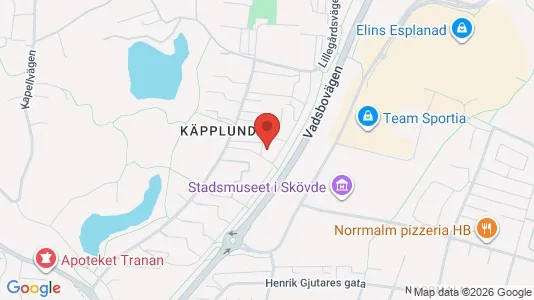 Apartments for rent i Skövde - kort over placeringen