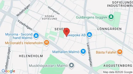 Apartments for rent i Sofielund - kort over placeringen