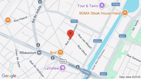 Apartments for rent i Brussels Sint-Jans-Molenbeek - kort over placeringen