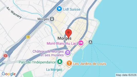 Apartments for rent i Morges - kort over placeringen