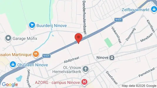 Apartments for rent i Ninove - kort over placeringen