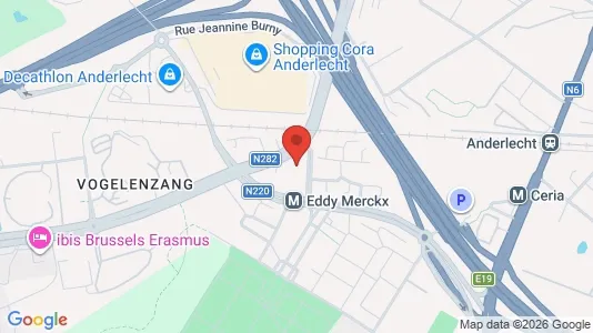 Apartments for rent i Brussels Anderlecht - kort over placeringen