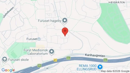 Rooms for rent i Oslo Alna - kort over placeringen