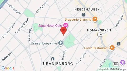 Apartments for rent i Oslo Frogner - kort over placeringen