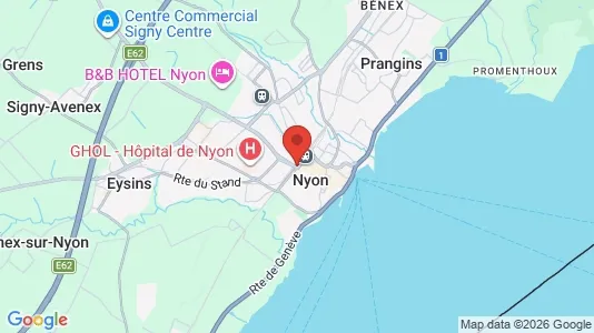 Apartments for rent i Nyon - kort over placeringen
