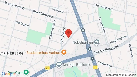 Apartments for rent i Aarhus N - kort over placeringen