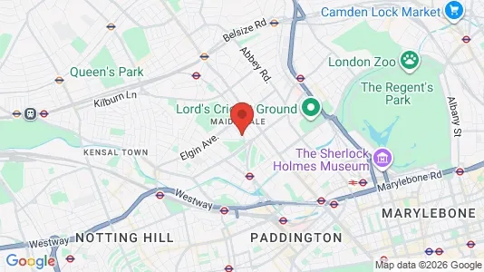 Apartments for rent i London W9 - kort over placeringen
