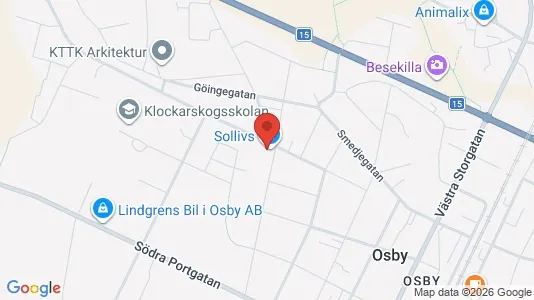 Apartments for rent i Osby - kort over placeringen